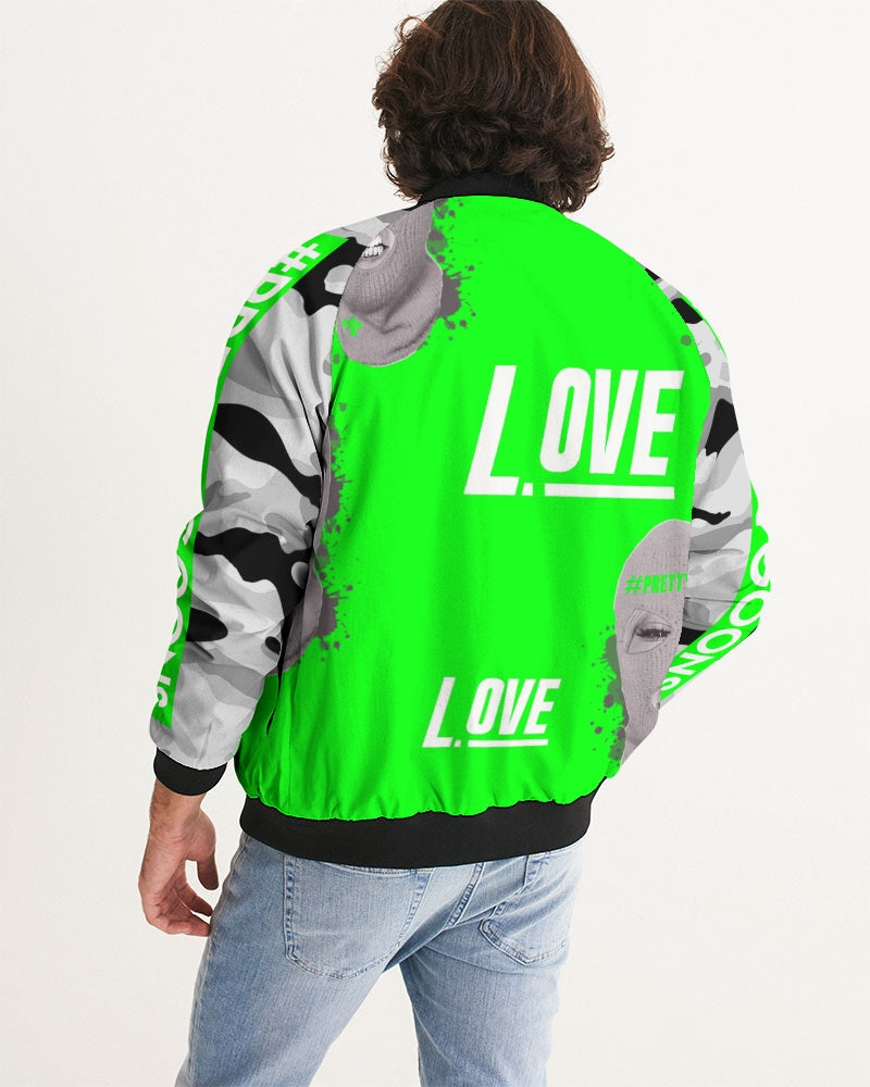 PRETTY GOONS LOVE LIME Men's Bomber Jacket