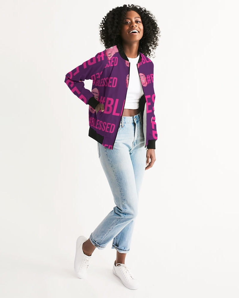 Pretty Goons - #Blessed Women's Bomber Jacket