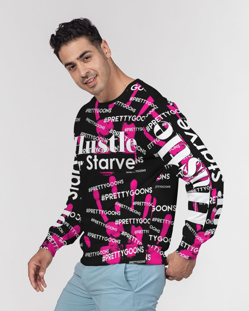 HIGH FIVE PINK Men's Classic French Terry Crewneck Pullover