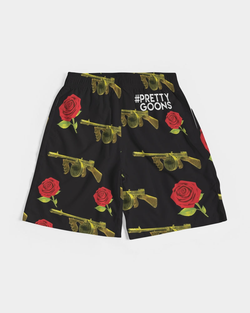 PG Guns & Roses Yellow rRed Men's Jogger Shorts