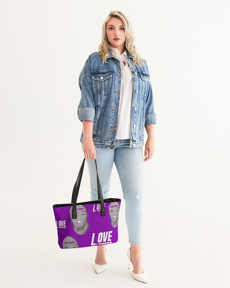 Pretty Goons Love Purple Stylish Tote