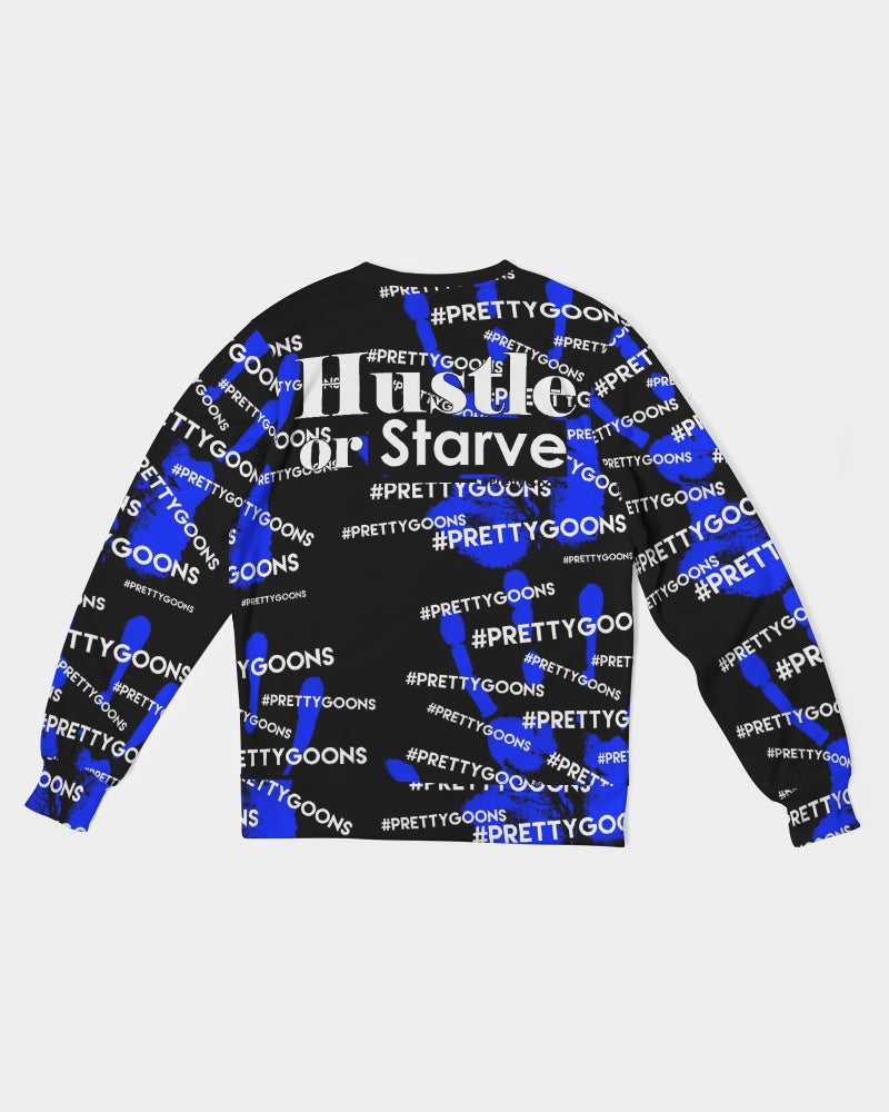 HIGH FIVE BLUE Men's Classic French Terry Crewneck Pullover
