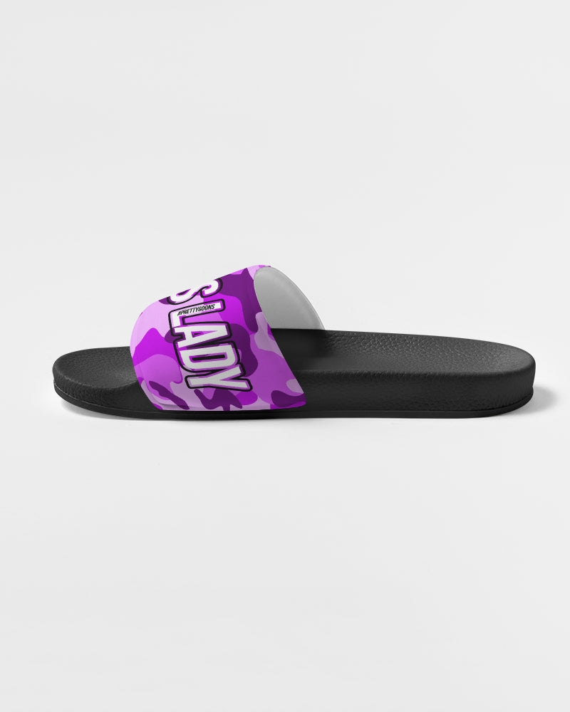 Pretty Goons Purple Camo Women's Slide Sandal