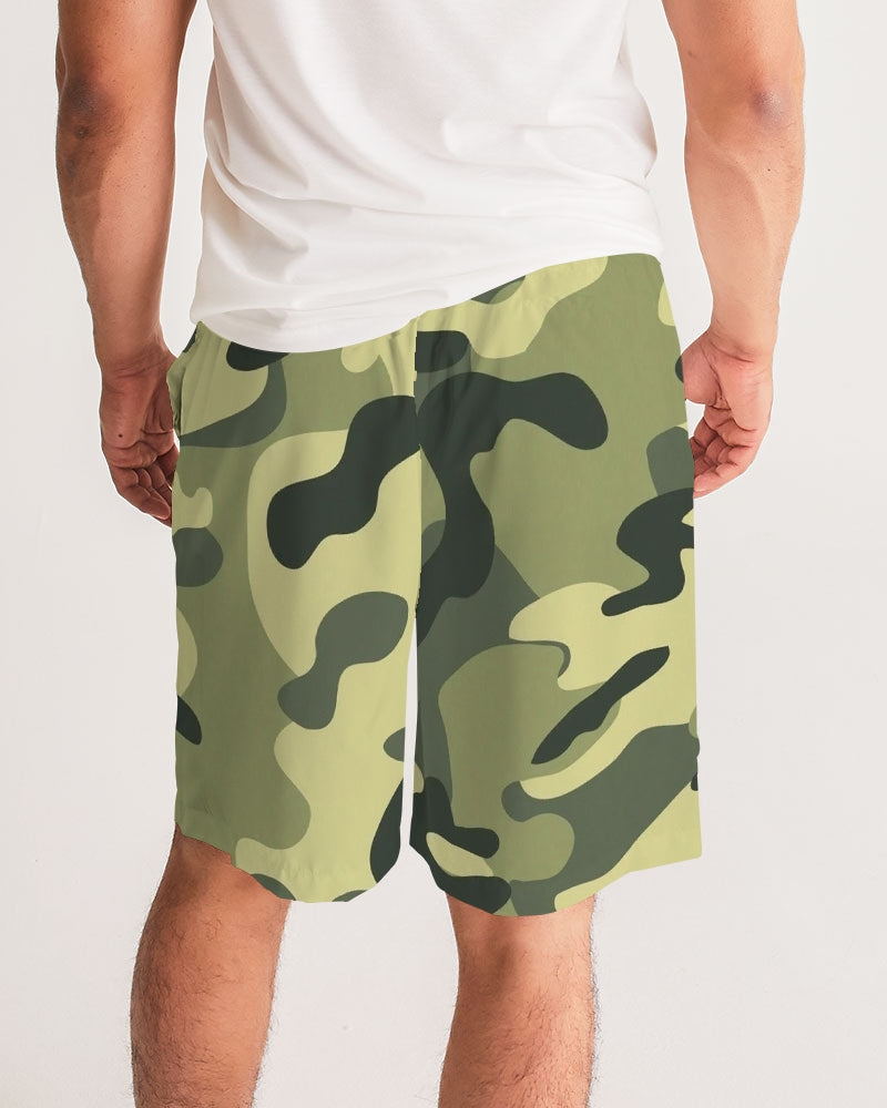 Pretty Goons Green Camo Men's Jogger Shorts