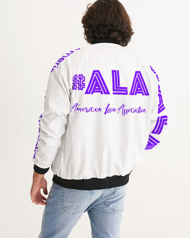 American Lion Association: Ethan Chapter 1 (Purple/Green) Men's Bomber Jacket