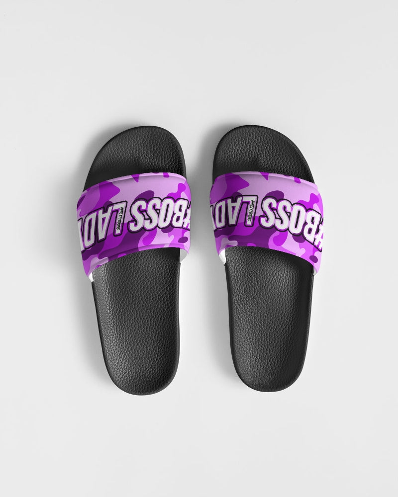 Pretty Goons Purple Camo Women's Slide Sandal