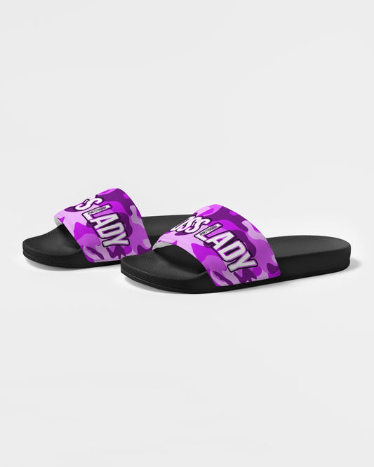 Pretty Goons Purple Camo Women's Slide Sandal