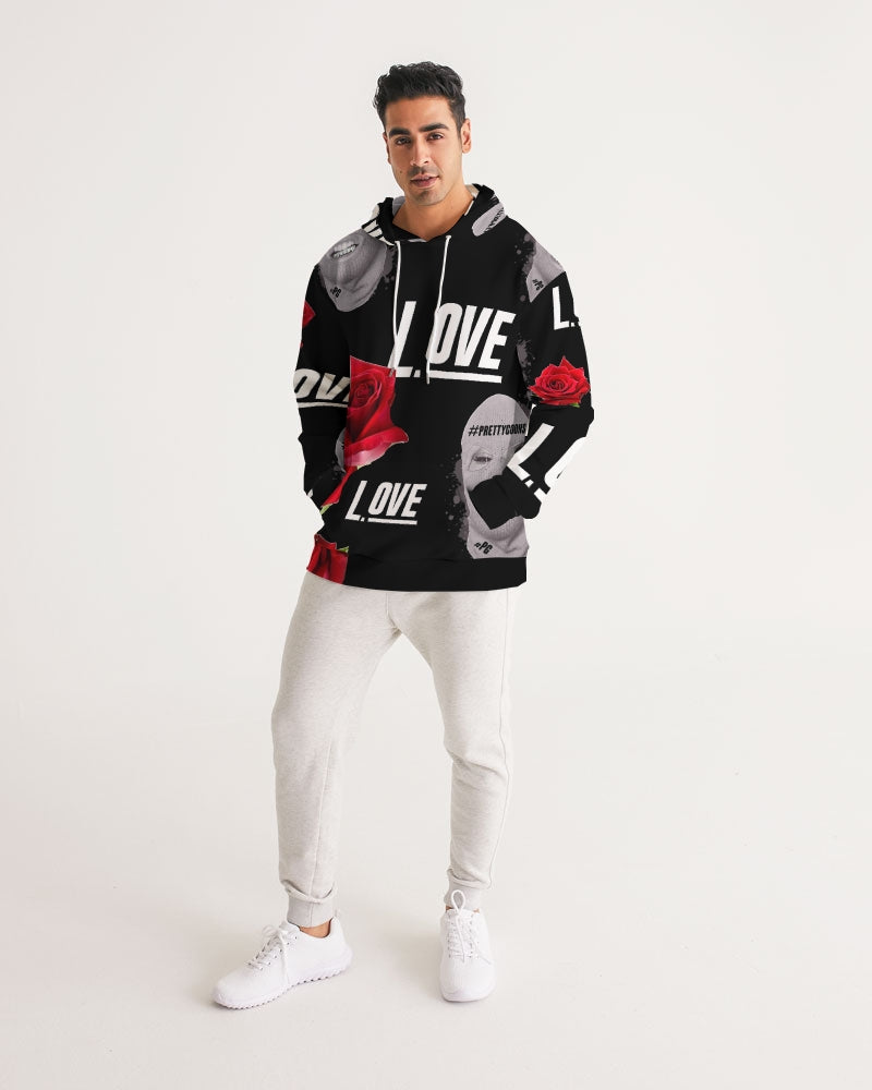 Love BLACK Men's Hoodie ROSE