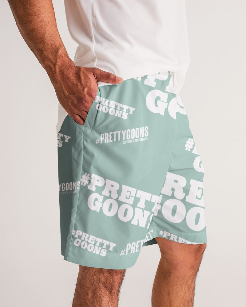 Pretty Goons Duped Mint Green Men's Jogger Shorts
