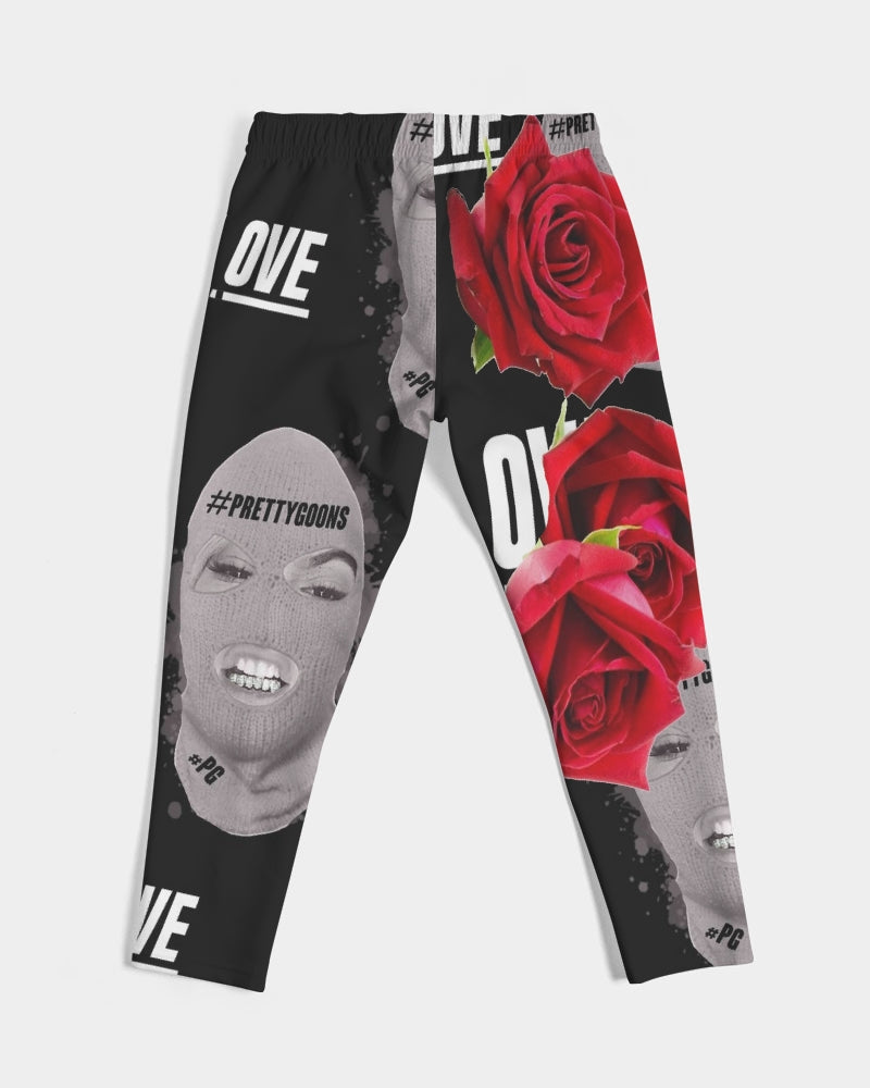 Pretty Goons Love BLACK Men's Joggers ROSE