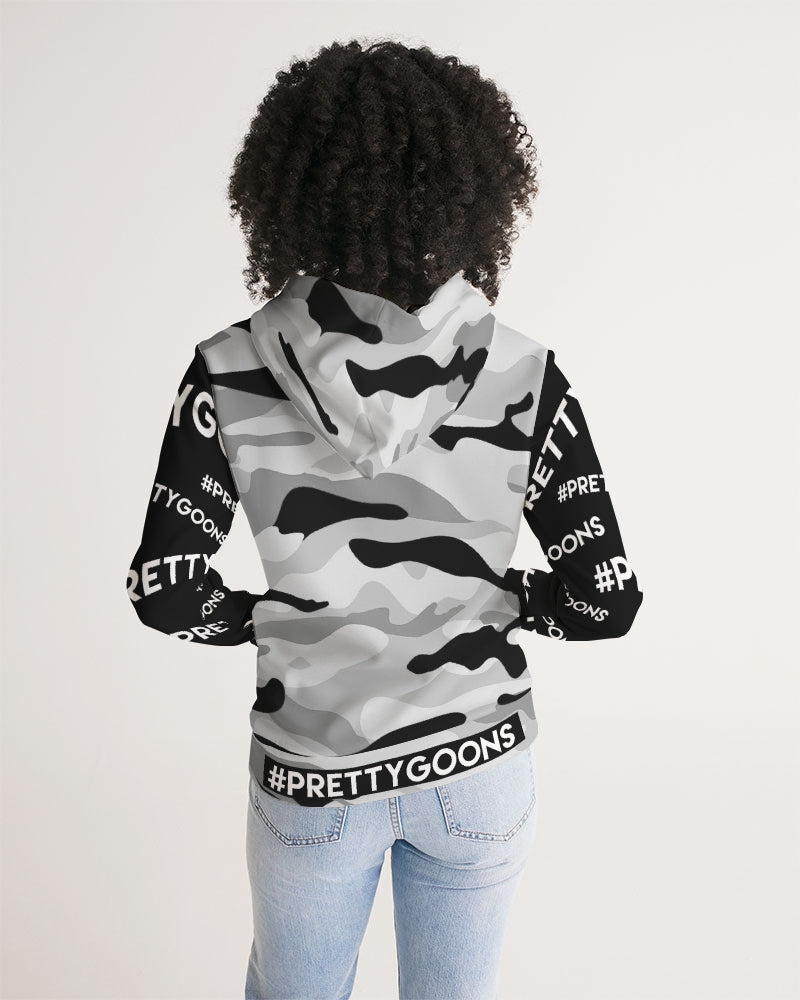 PRETTY GOONS GREY CAMO Women's Hoodie