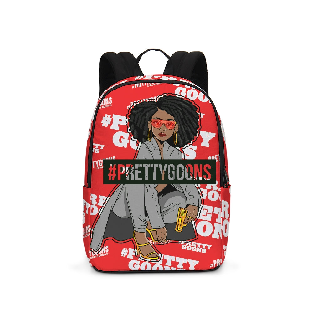Pretty Goons Duped Red Large Backpack