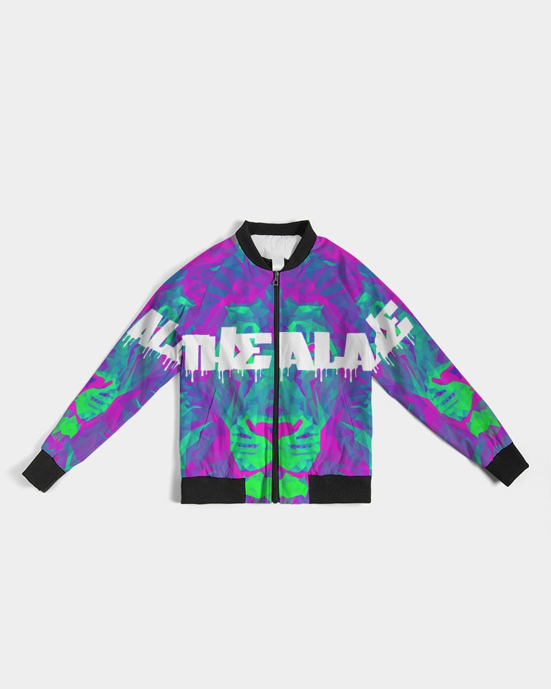 American Lion Association: Ethan Chapter 1 (Purple/Green) Women's Bomber Jacket