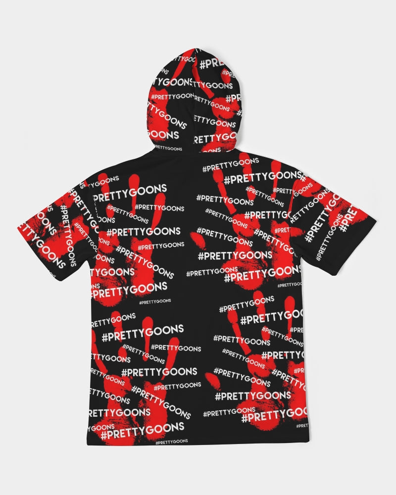 HIGH FIVE RED Men's Premium Heavyweight Short Sleeve Hoodie