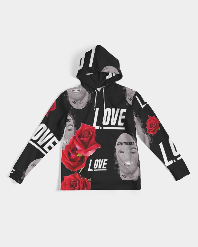 Love BLACK Men's Hoodie ROSE