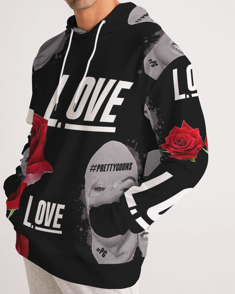 Love BLACK Men's Hoodie ROSE
