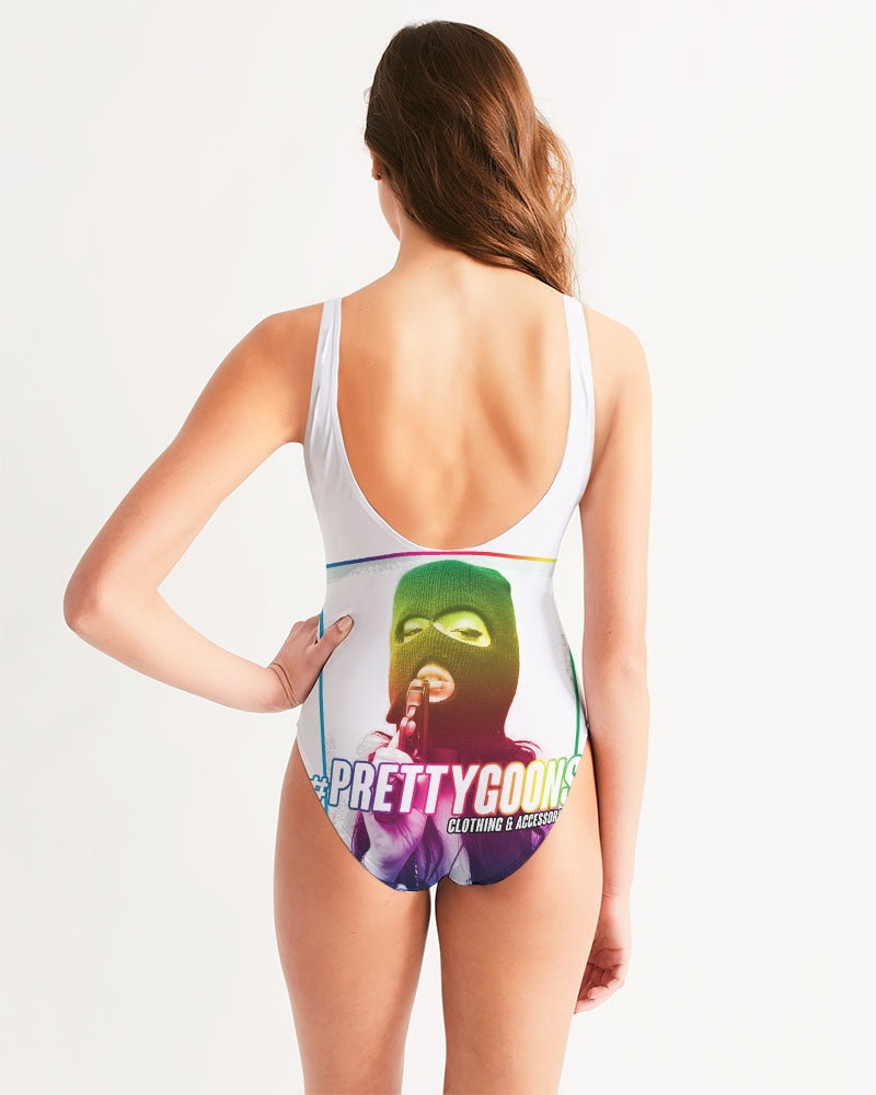 Pretty Goons Rainbow Guns Women's One-Piece Swimsuit
