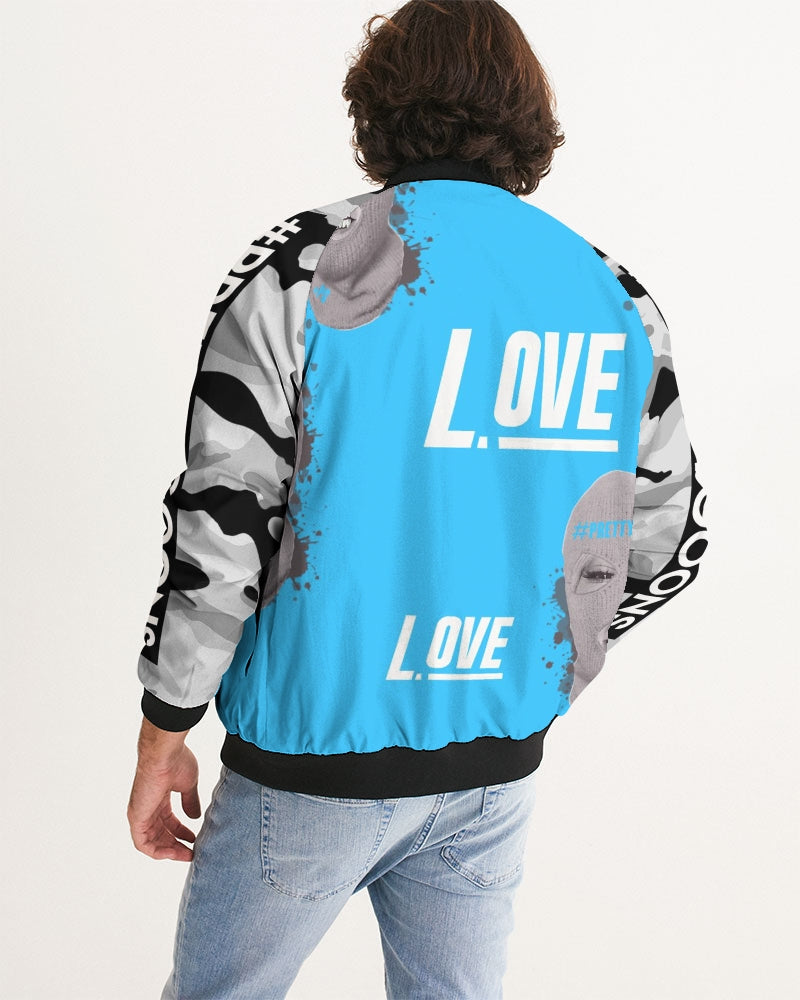 PRETTY GOONS SKY BLUE Men's Bomber Jacket