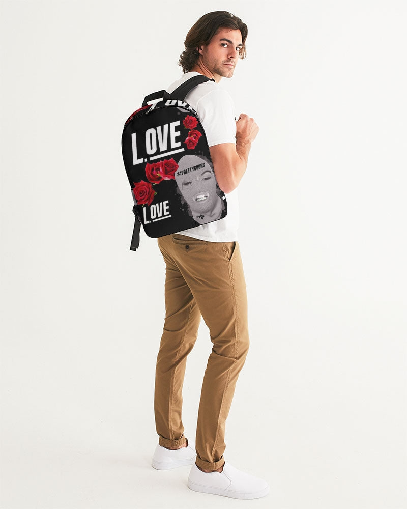 Pretty Goons Love BLACK Large Backpack