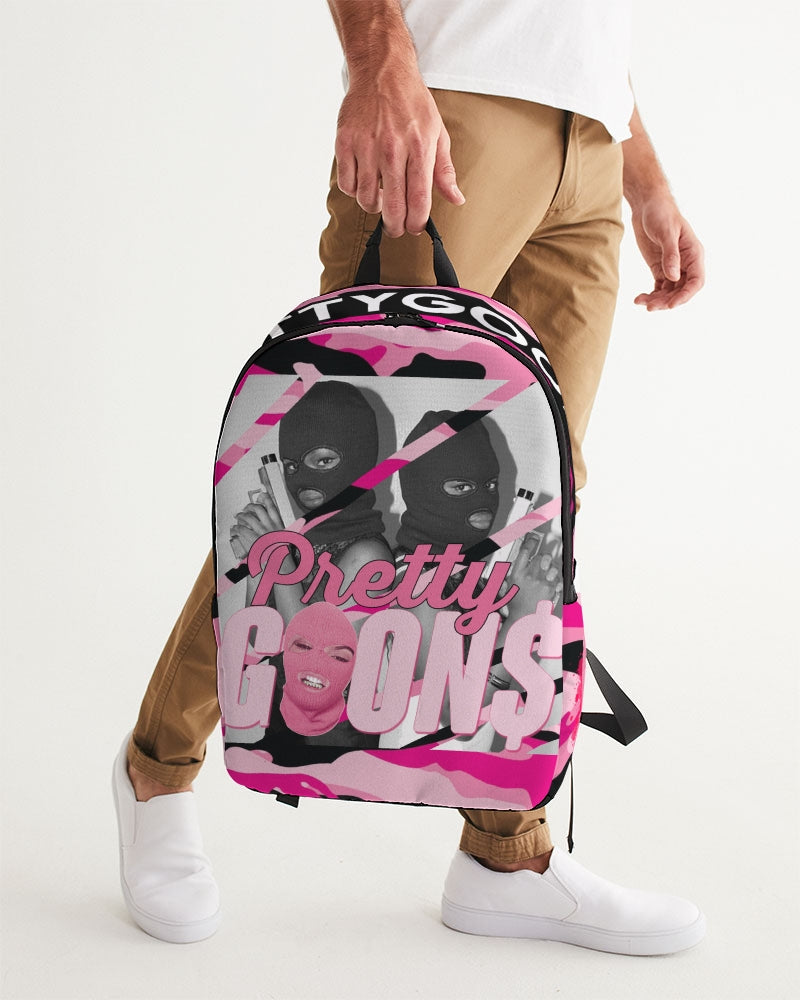 Pretty Goons Pink Camo Large Backpack