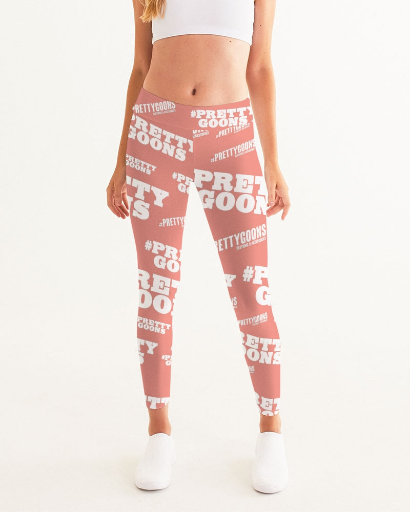 Pretty Goons Dups Salmon Women's Yoga Pants