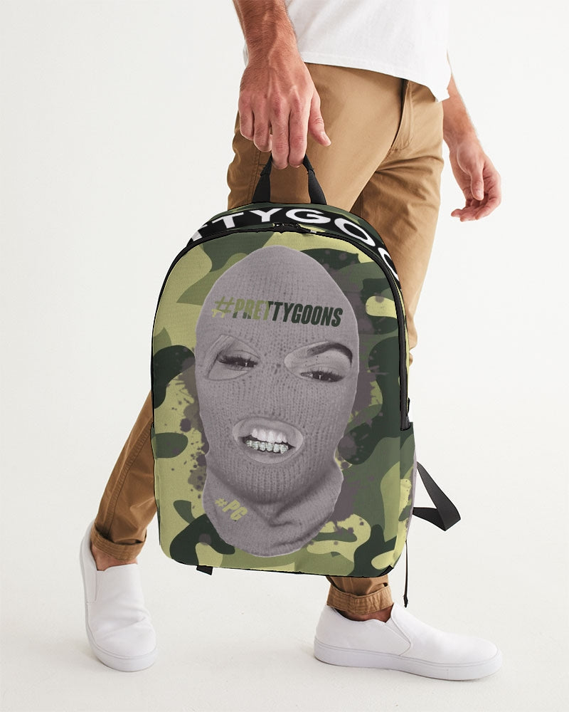 Pretty Goons Green Camo Large Backpack