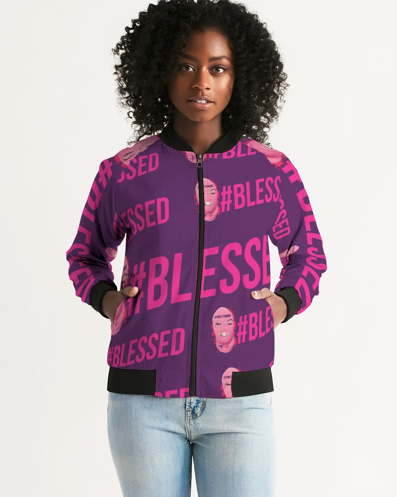 Pretty Goons - #Blessed Women's Bomber Jacket