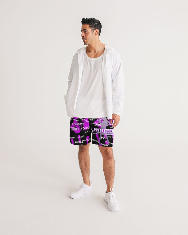 HIGH-FIVE-PURPLE Men's Jogger Shorts