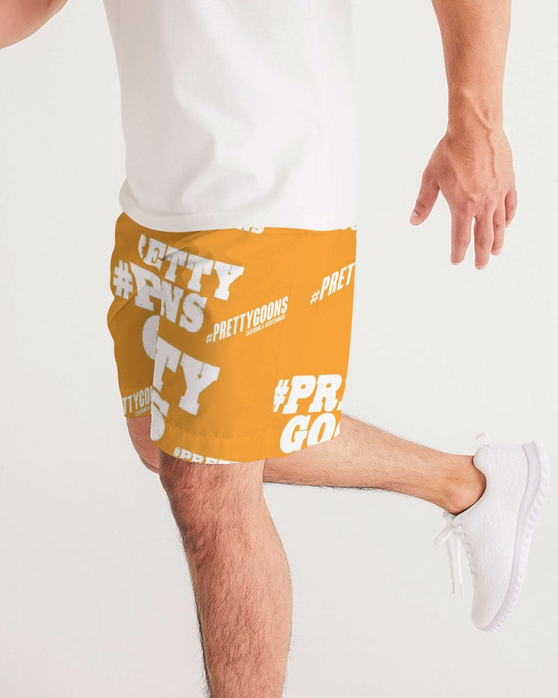 Pretty Goons Duped Orange Men's Jogger Shorts