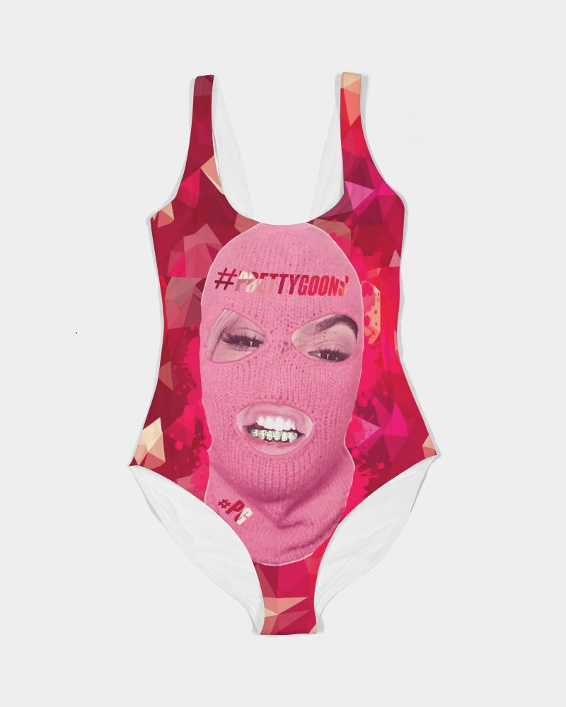 Big Face - Red Women's One-Piece Swimsuit