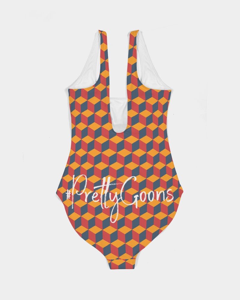 Pretty Goons Blocc Women's One-Piece Swimsuit