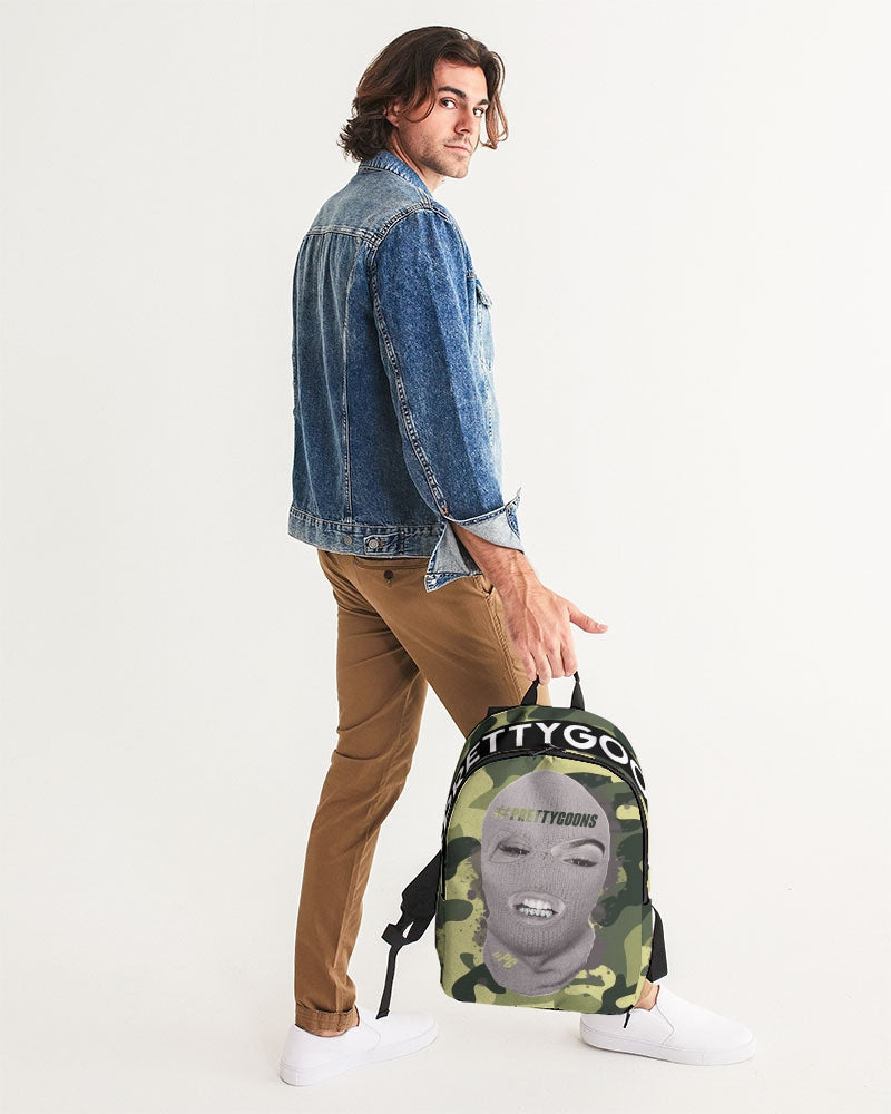 Pretty Goons Green Camo Large Backpack