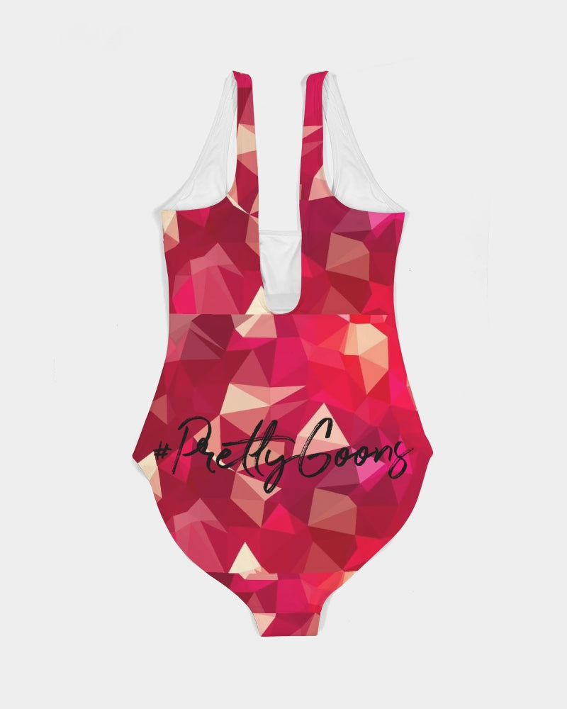 Big Face - Red Women's One-Piece Swimsuit