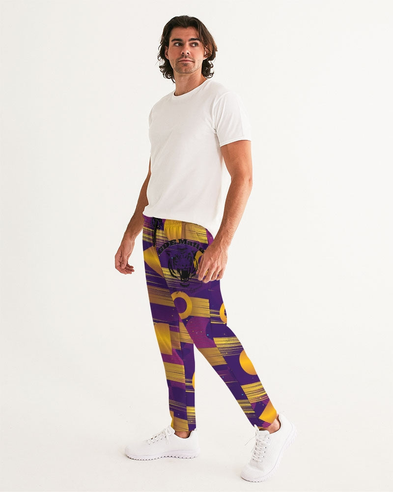 GDE Mafia Gold and Purple Men's Joggers