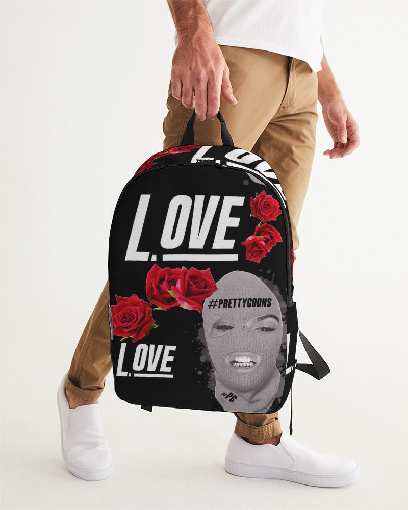 Pretty Goons Love BLACK Large Backpack