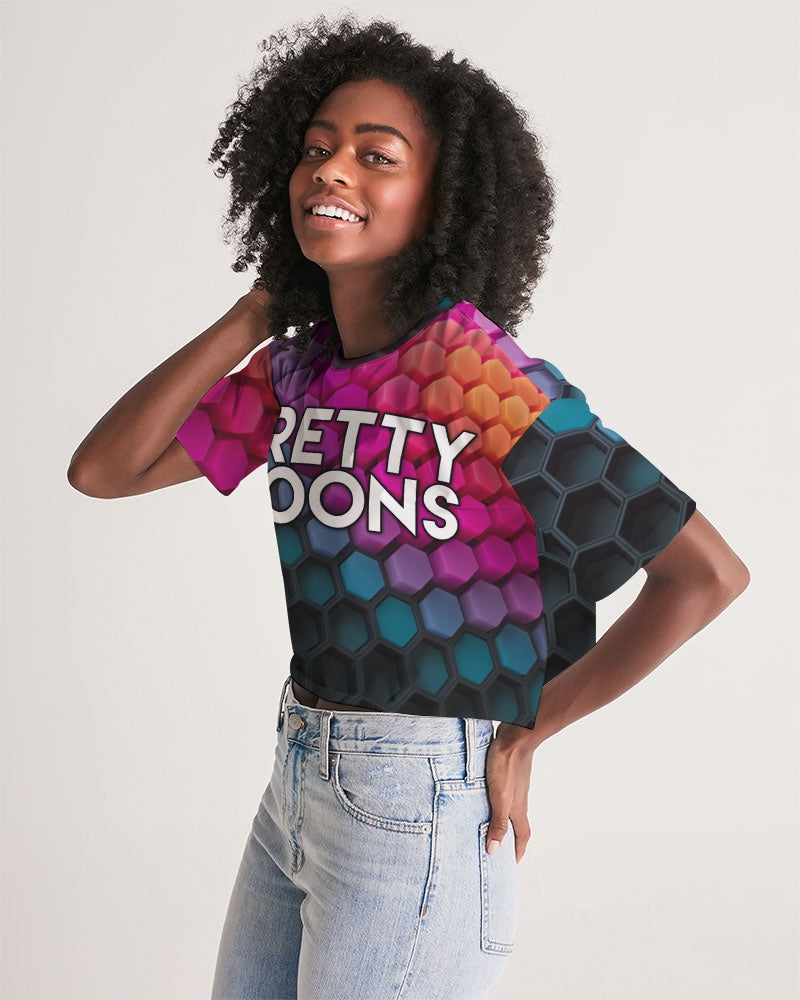 Pretty Goons Hexagon Women's Lounge Cropped Tee