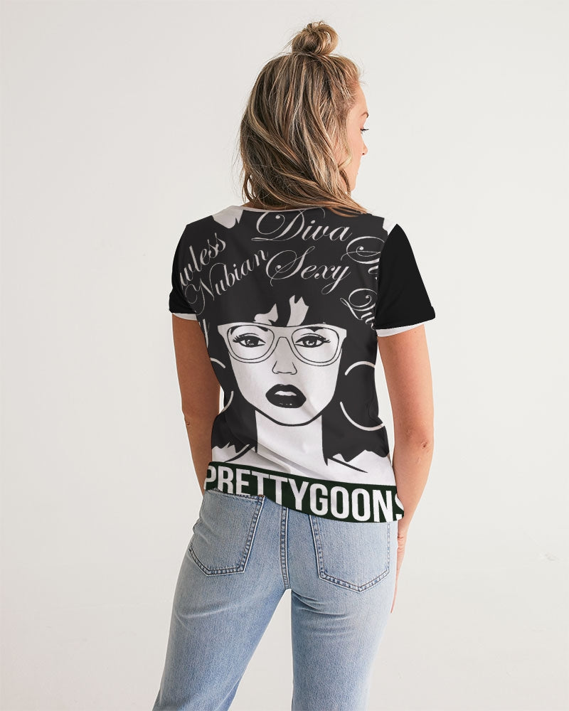 Pretty Goons Afro Women's V-Neck Tee