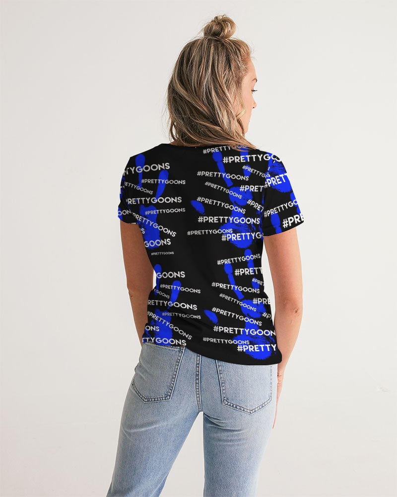 HIGH FIVE BLUE Women's V-Neck Tee