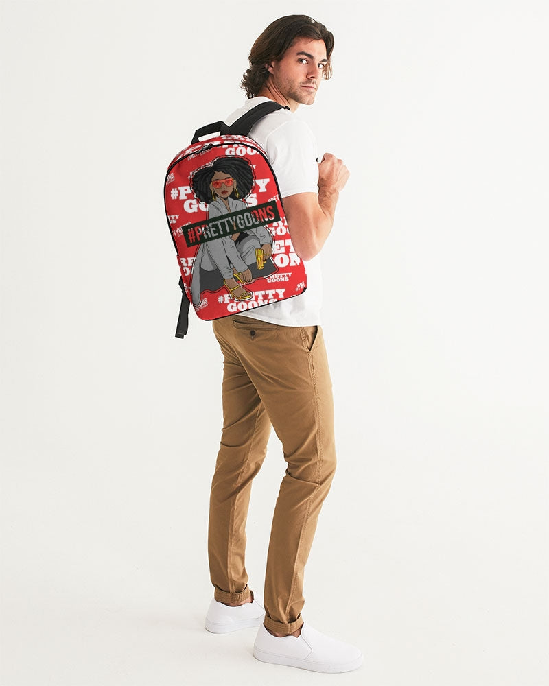 Pretty Goons Duped Red Large Backpack