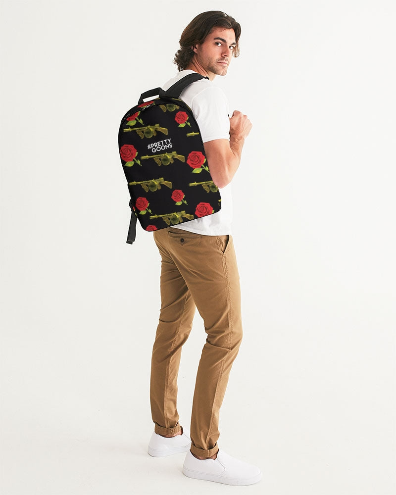 PG Guns & Roses Yellow rRed Large Backpack