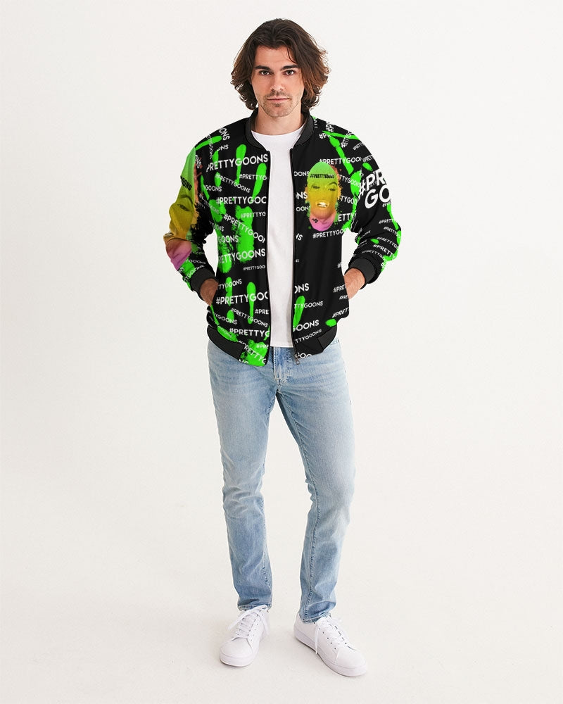 Pretty Goons HIGH FIVE LIME Men's Bomber Jacket