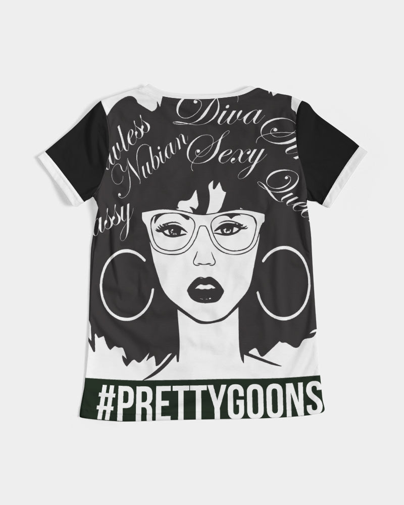 Pretty Goons Afro Women's V-Neck Tee