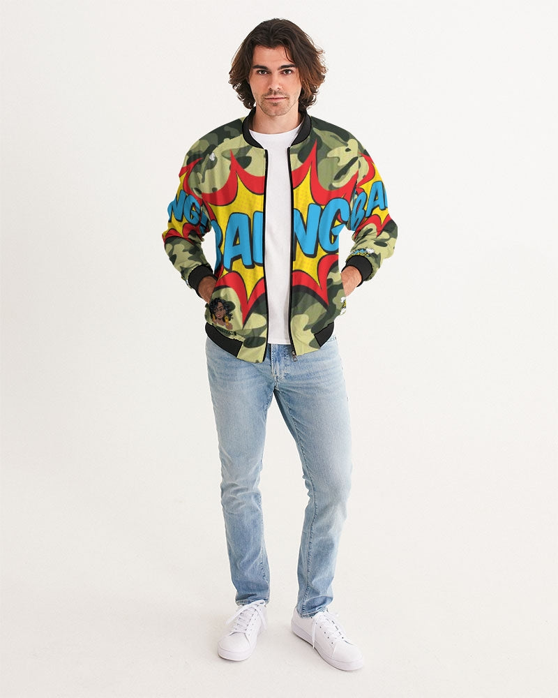 PG Bang Camo GREEN Men's Bomber Jacket