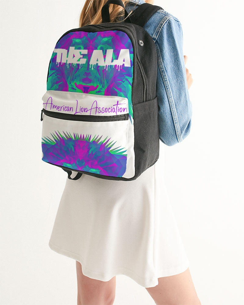 American Lion Association: Ethan Chapter 1 (Purple/Green) Small Canvas Backpack