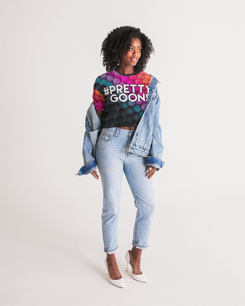 Pretty Goons Hexagon Women's Lounge Cropped Tee