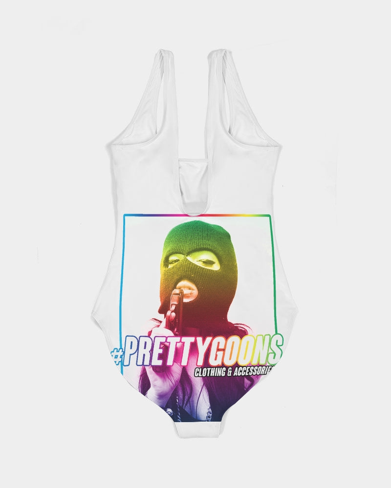 Pretty Goons Rainbow Guns Women's One-Piece Swimsuit