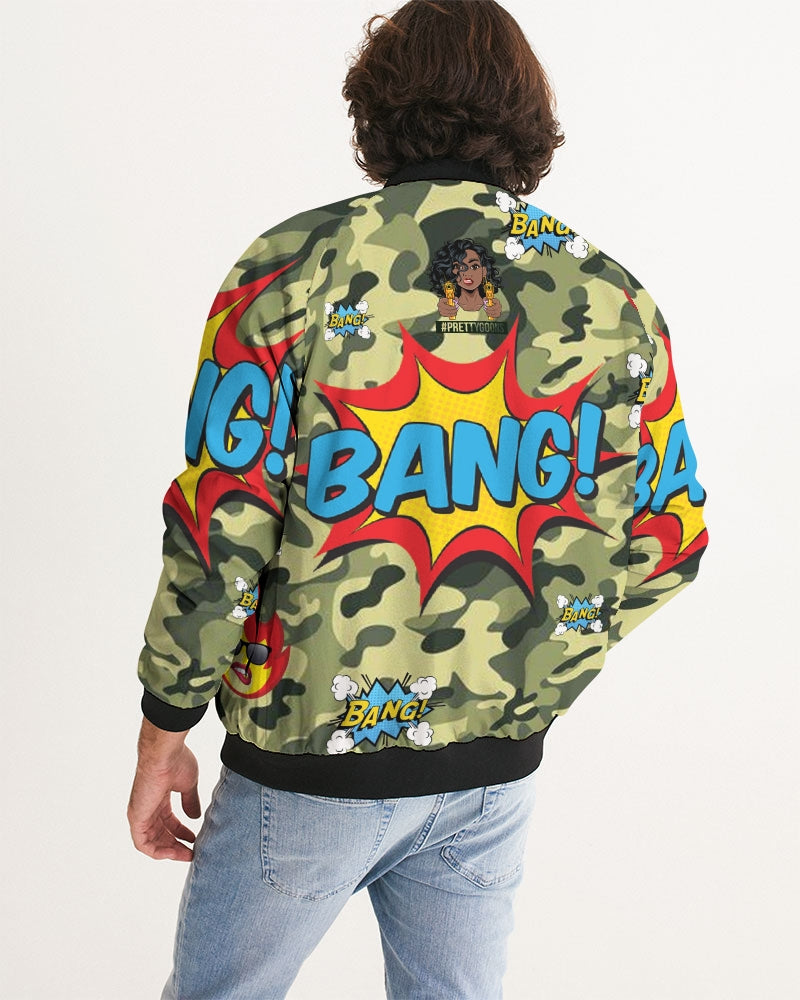 PG Bang Camo GREEN Men's Bomber Jacket