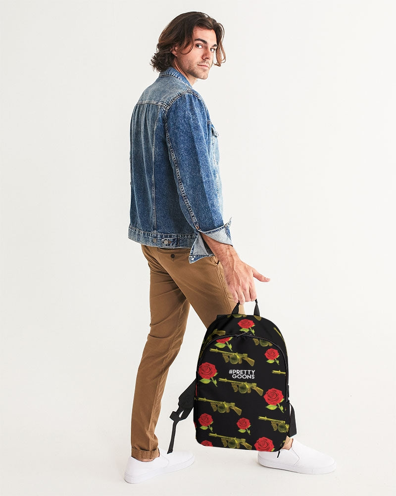 PG Guns & Roses Yellow rRed Large Backpack