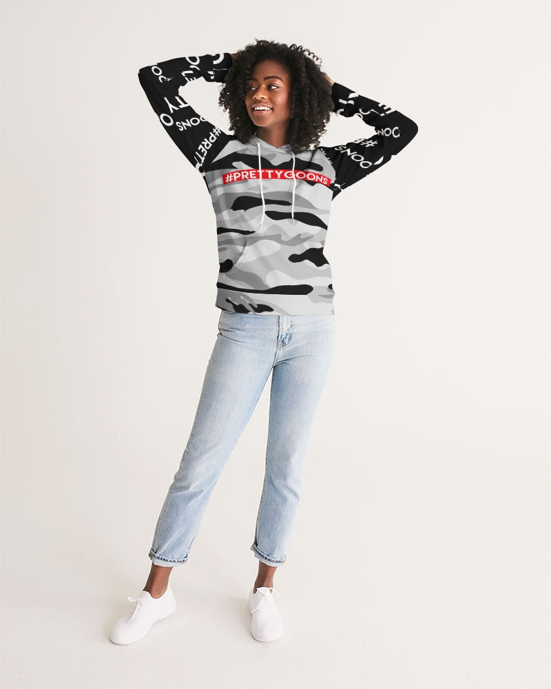 PRETTY GOONS GREY CAMO Women's Hoodie