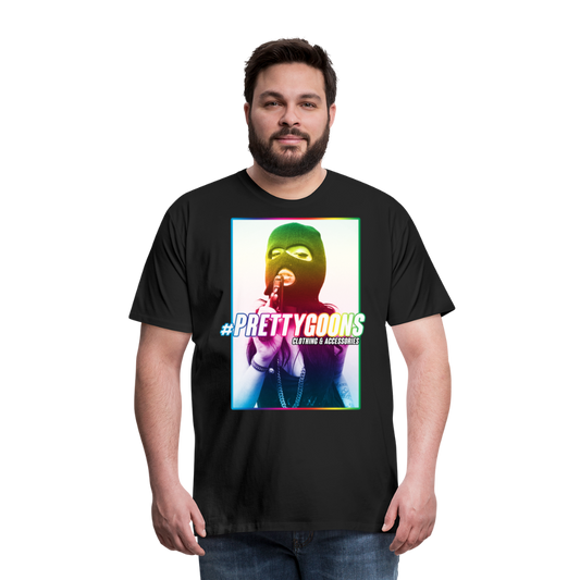 PRETTY GOONS GUN KISS Men's Premium T-Shirt - black